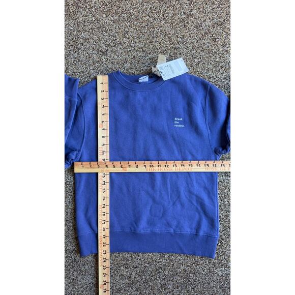 NWT ZARA Girsl Printed Washed Sweatshirt Blue/Purple Size 13/14 - Picture 7 of 7